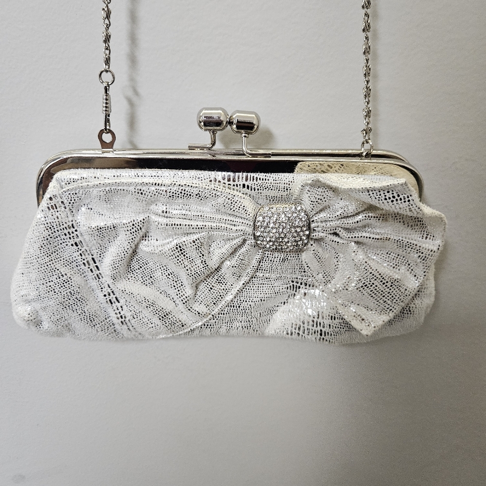 Elegant Silver Clutch Bag - Picture 2 of 13